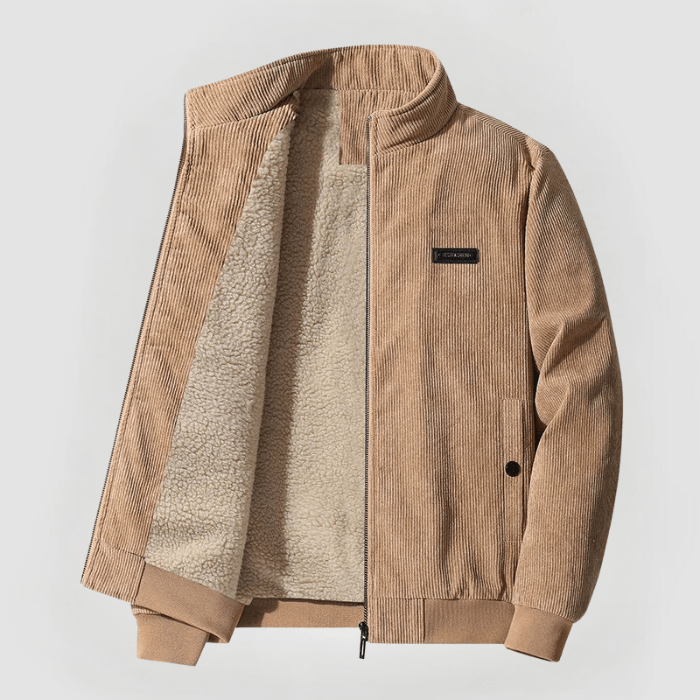 Udo - Corduroy jacket with fleece
