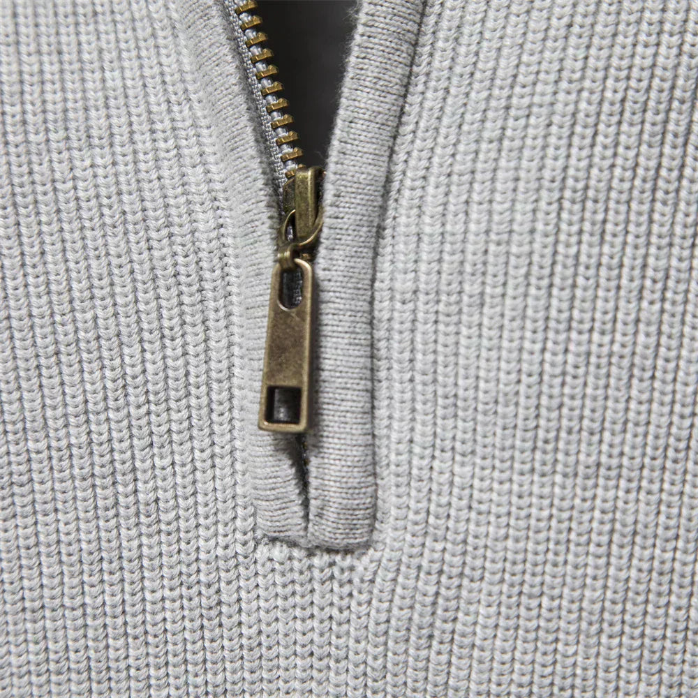Steven® | Knitted Zip-Up Sweater