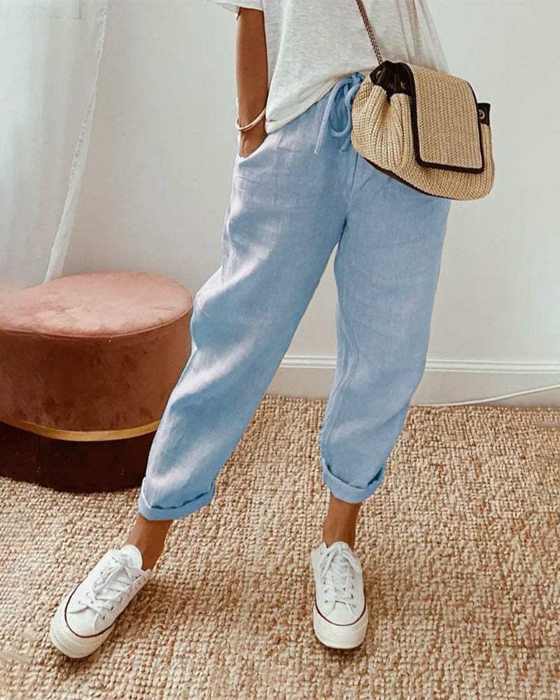 Liora - Linen Trousers