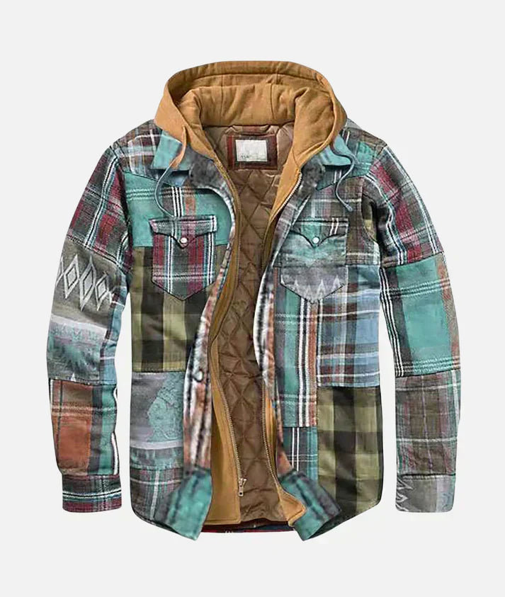 Leo Melbourne™ | Plaid Patchwork Jacket