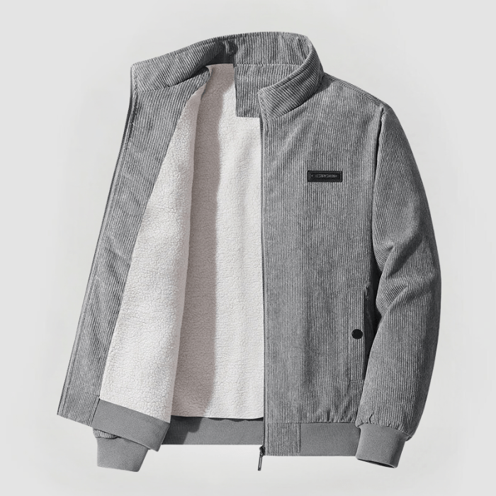 Udo - Corduroy jacket with fleece