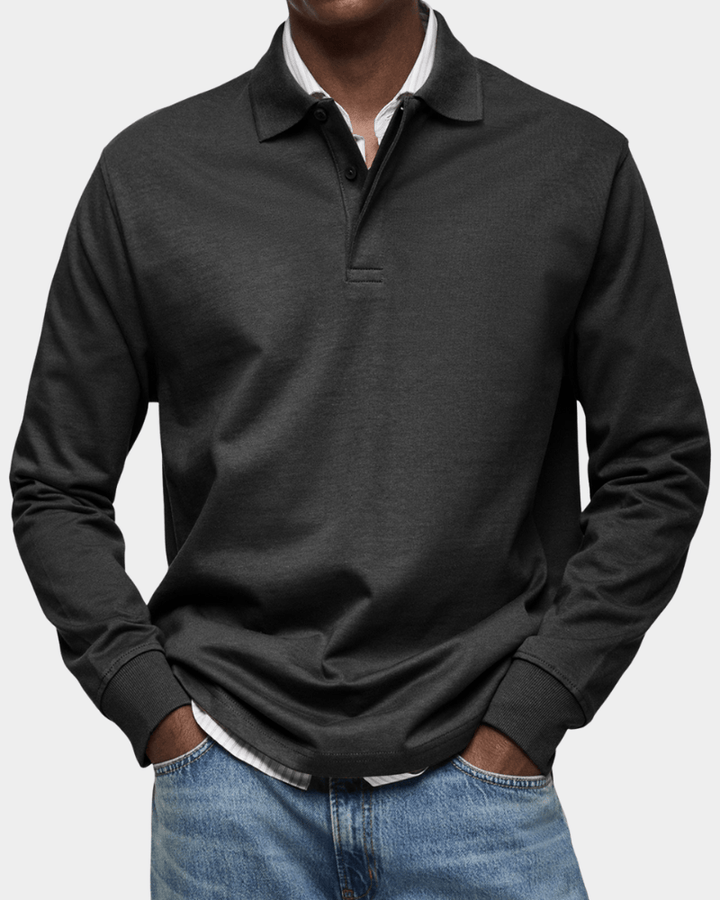 Leo Melbourne ® | Comfortable spring polo with long sleeves