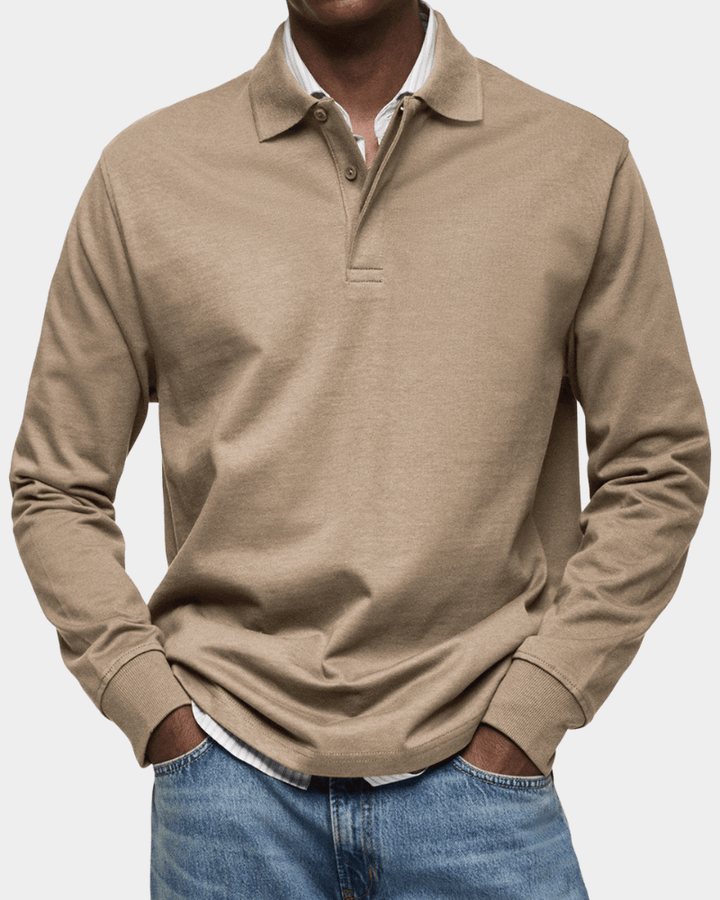 Leo Melbourne ® | Comfortable spring polo with long sleeves
