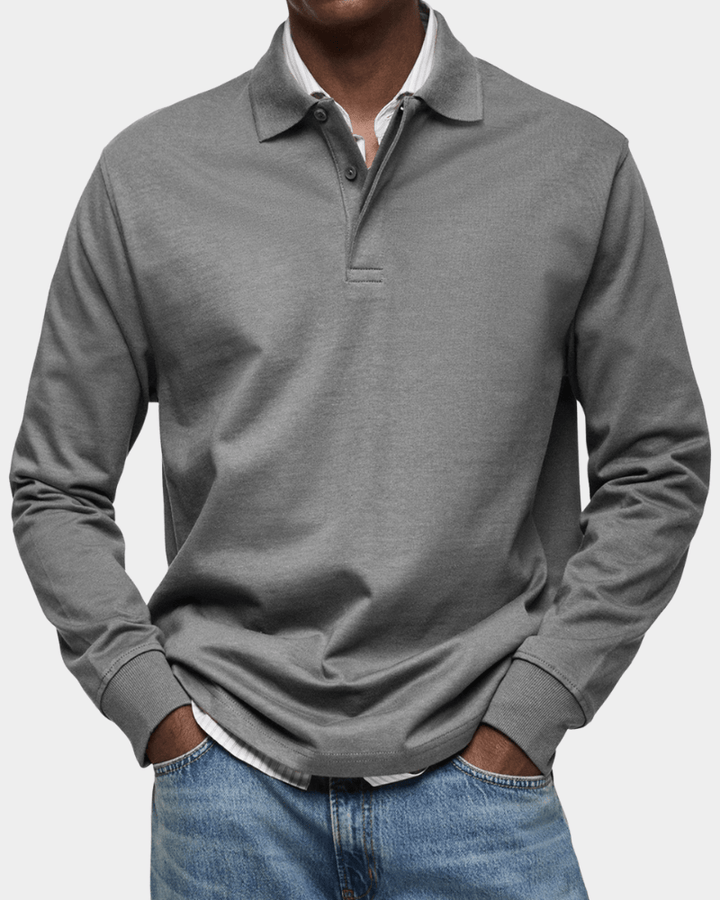 Leo Melbourne ® | Comfortable spring polo with long sleeves