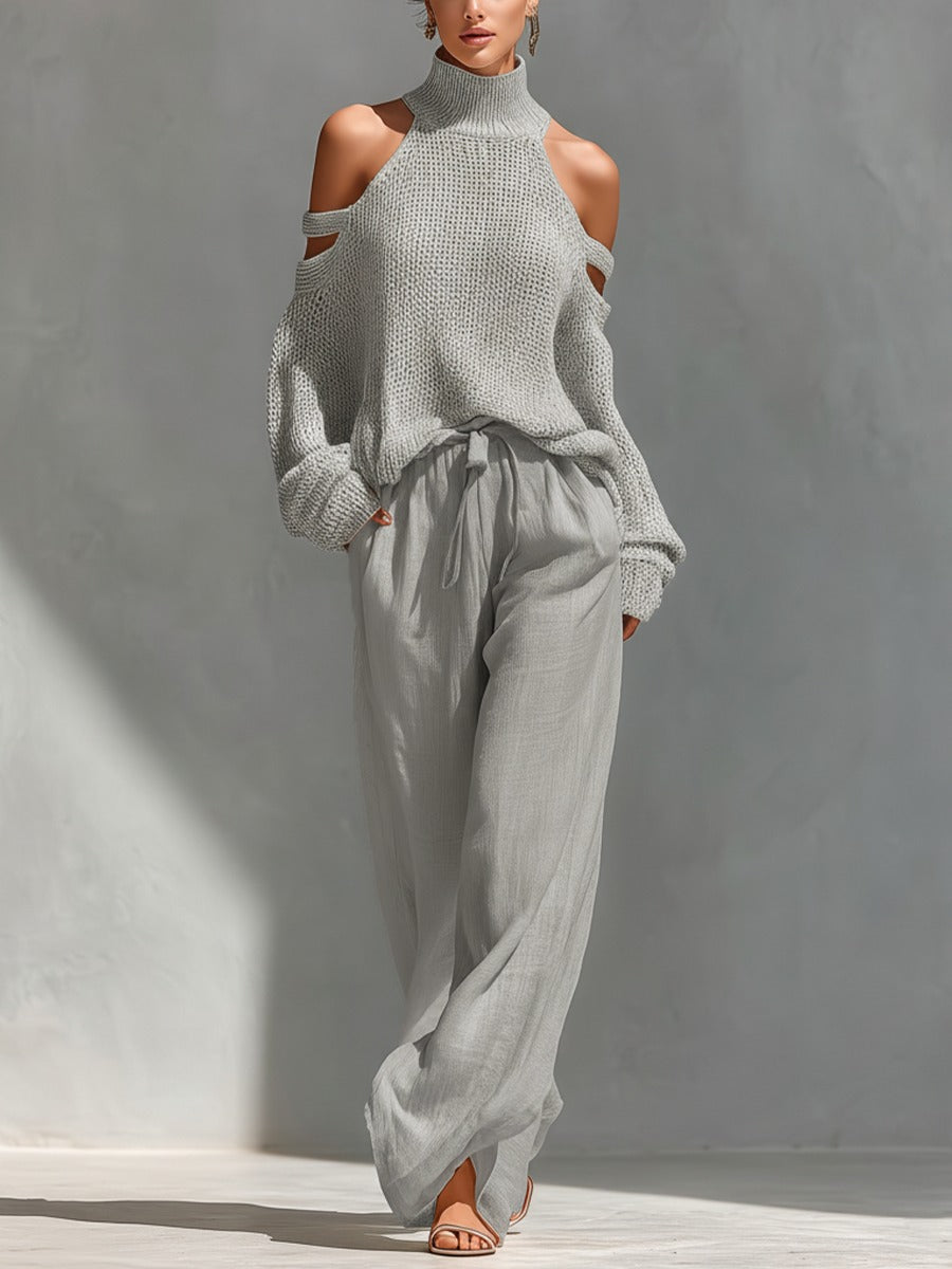 Camilla™ Modern knit and linen set