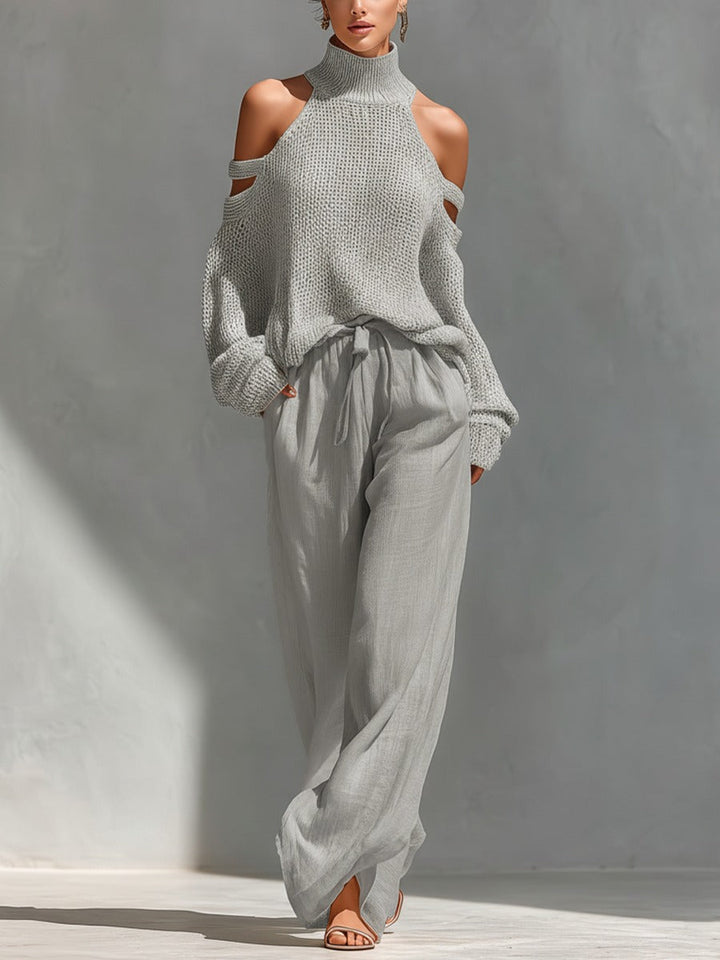Camilla™ Modern knit and linen set