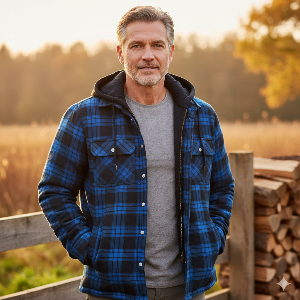 Arend – Warm Men's Coat Made of Premium Wool Blend