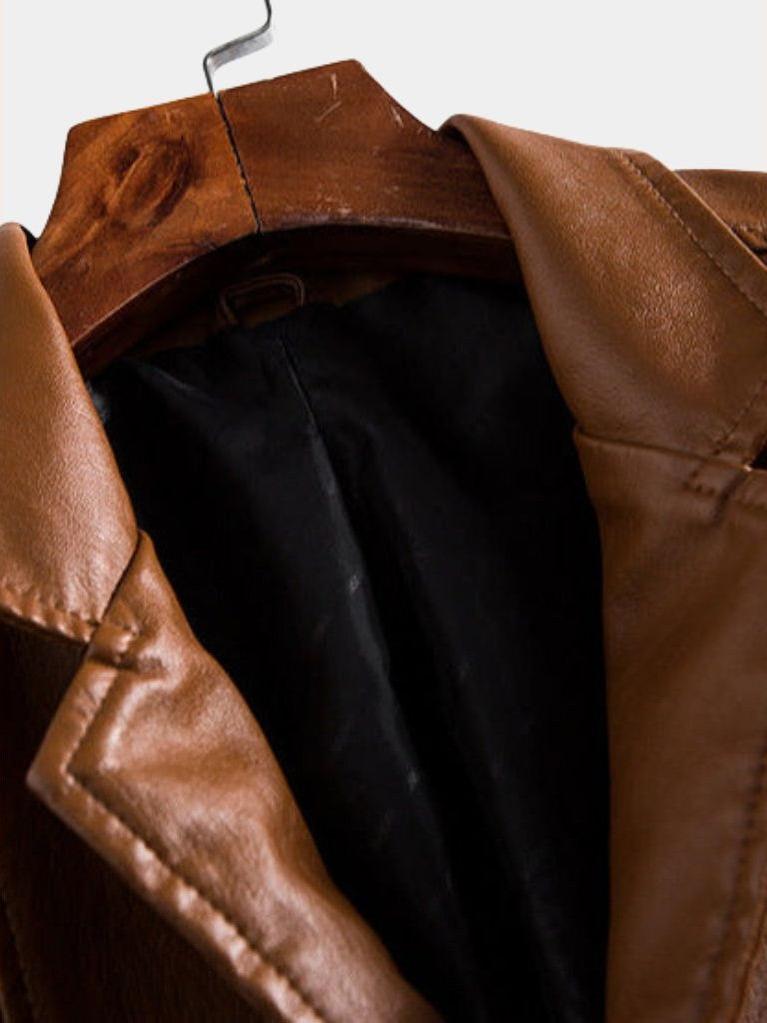 Jonas™ | Caramel Leather Jacket