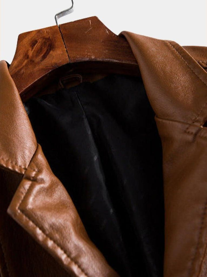 Jonas™ | Caramel Leather Jacket