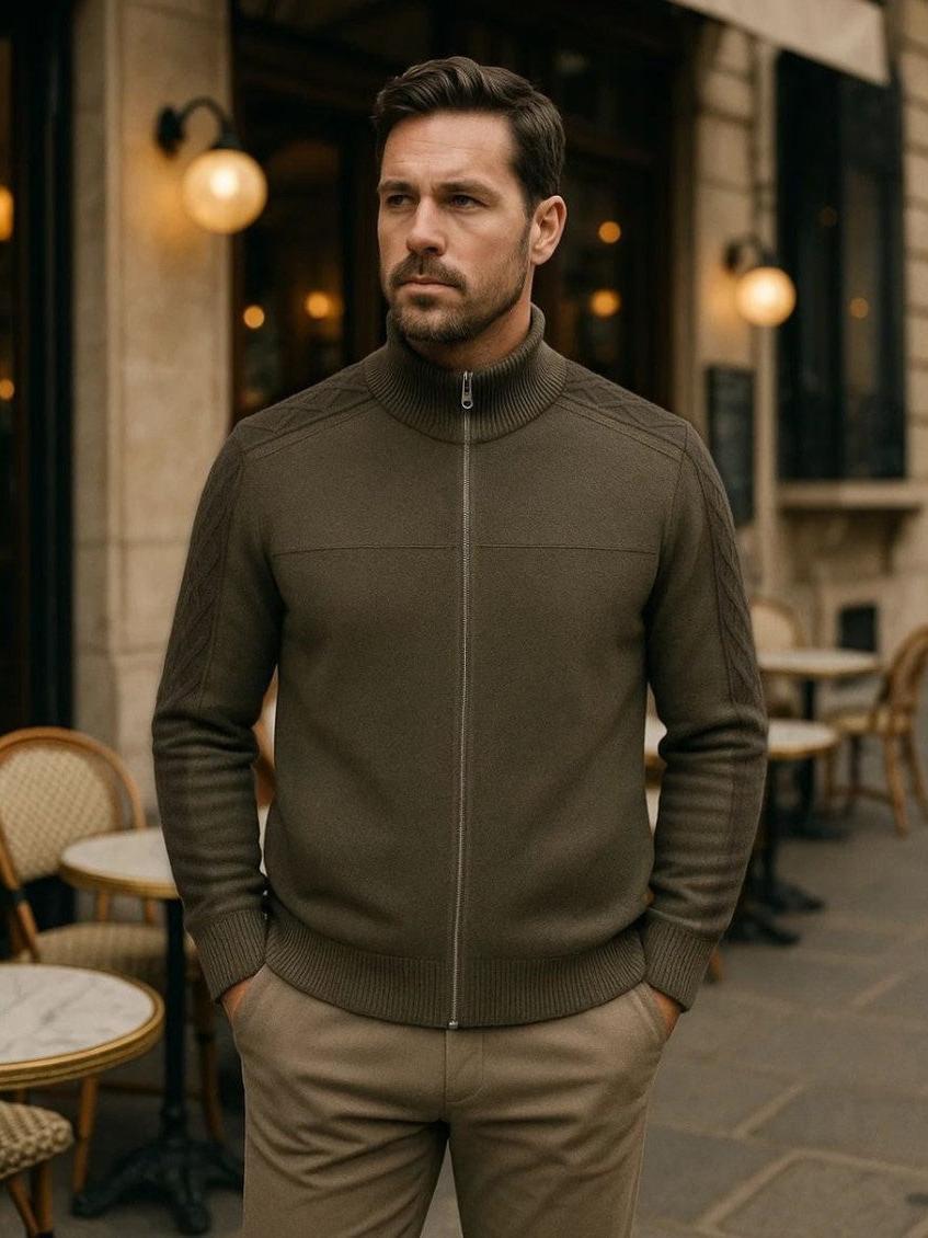 Magnus™ | Cashmere Zip-Up Sweater
