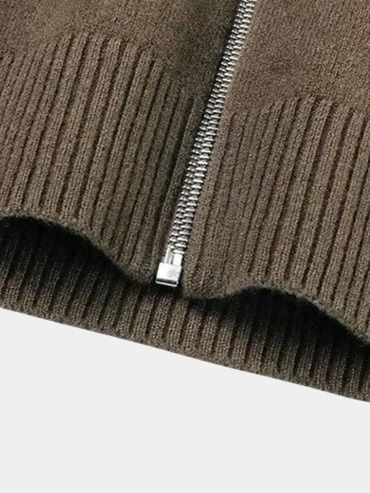 Magnus™ | Cashmere Zip-Up Sweater