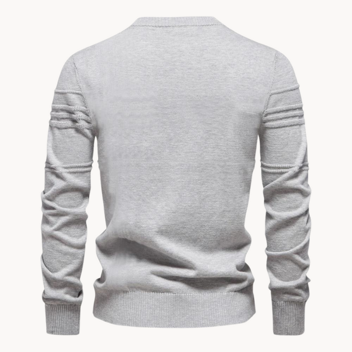 Leo Melbourne™ | Cotton Men's Sweater with Stripe Design