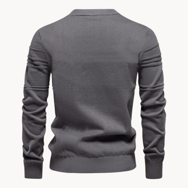 Leo Melbourne™ | Cotton Men's Sweater with Stripe Design