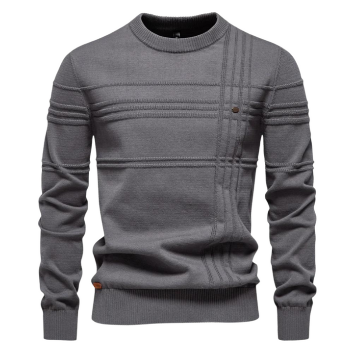 Leo Melbourne™ | Cotton Men's Sweater with Stripe Design