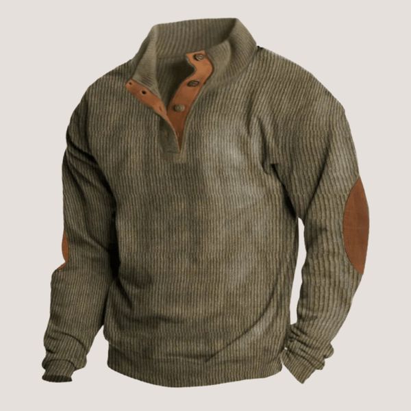 ARAMIS - Corduroy Sweatshirt with Collar
